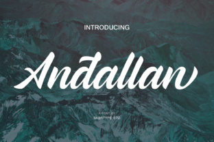 Andallan: A Modern Handwritten Font for Digital Design
