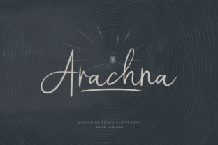 Arachna: A Modern Script Font for Handmade Creations