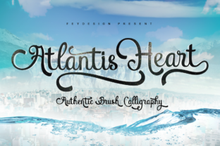 Atlantis Heart: A Script Font That Elevates Handmade Creations