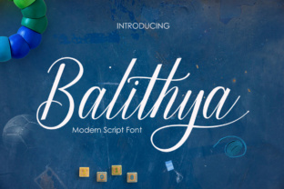Balithya Script Font for Elegant Editorial Design