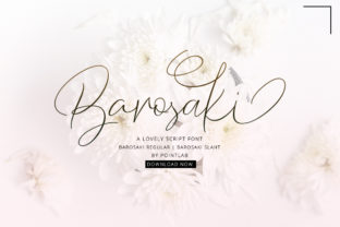 Barosaki: A Handwritten Font for Creative Craft Projects
