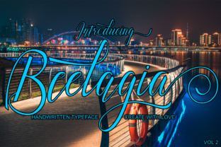 Beelagia: A Flourished Script Font for Handmade Creations