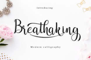Breathaking: A Romantic Script Font for Elegant Branding