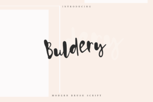 Buldery Font: A Handcrafted Script for Modern Design