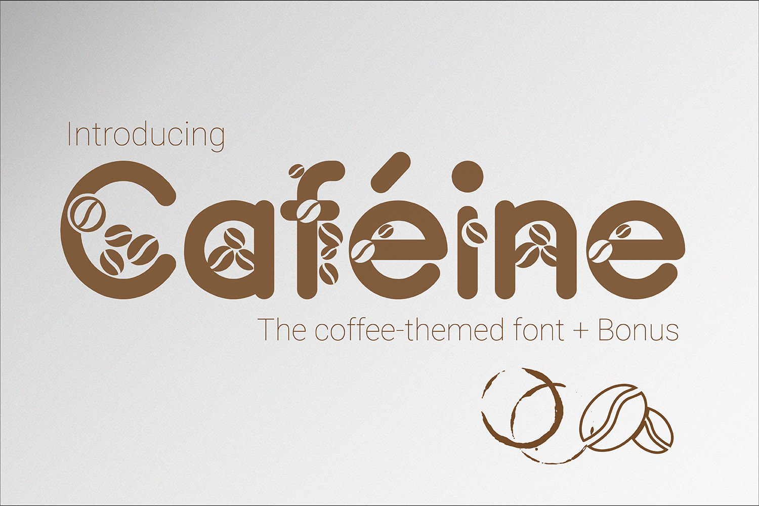 Caféine Font for Coffee-Themed Branding Projects