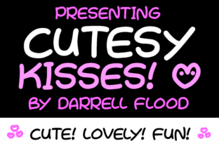 Cutesy Kisses Font for Heartfelt Design