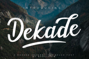Dekade: A Hand Brushed Typeface for Modern Branding