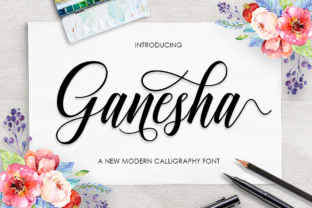 Ganesha Script for Elegant Branding and Creative Projects