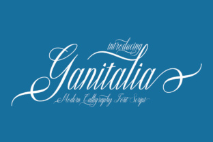 Ganitalia: A Luxurious Script Font for Editorial Design