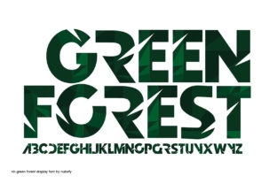 Green Forest: A Bold Display Font for Creative Makers