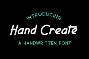 Hand Create: A Soft, Stylish Sans Serif Font for Creative Projects