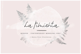 La Pimienta: A Modern Script Font for Handmade Creations