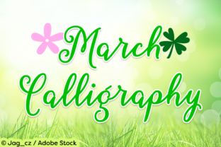 March Calligraphy: A Fresh Script Font for Springtime Branding