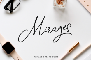 Mirages: A Feminine Script Font for Creative Makers
