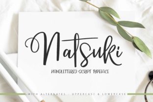 Natsuki: A Spiky Script Font for Elegant Editorial Designs