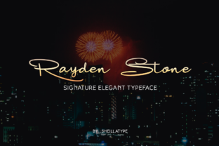 Rayden Stone: A Handwritten Font for Elegant Craft Projects
