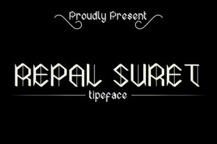 Repal Suret: A Blackletter Font for Vintage Elegance in Editorial Design