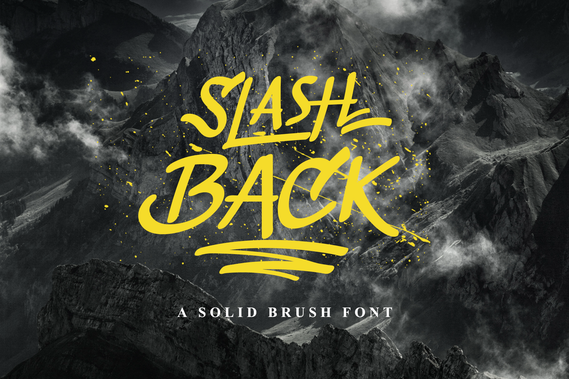 Slashback: A Cool Brush Font for Editorial Design