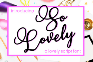 So Lovely Script Font for Handmade Creations