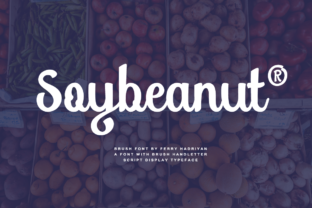 Soybeanut: A Friendly Script Font for Creative Makers
