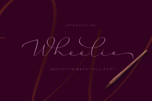Wheelie: A Luxurious Script Font for Handmade Creations