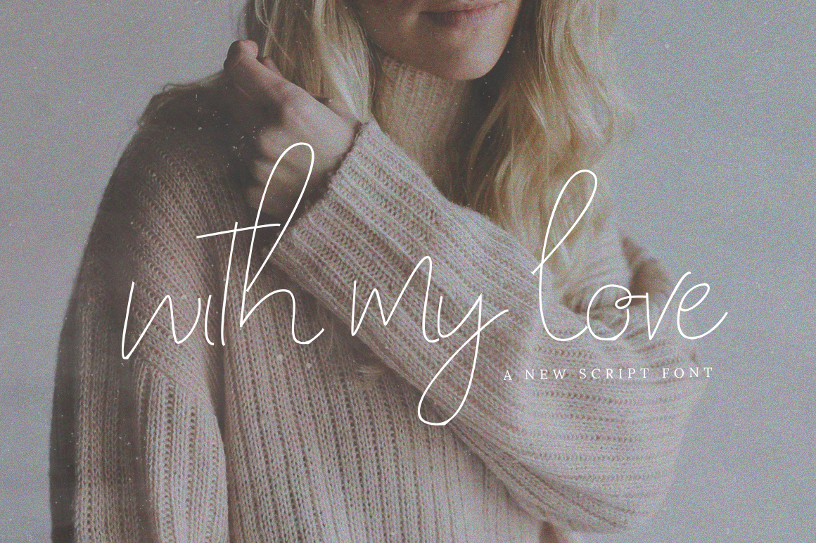 With My Love Script: A Whimsical Font for Handmade Creations